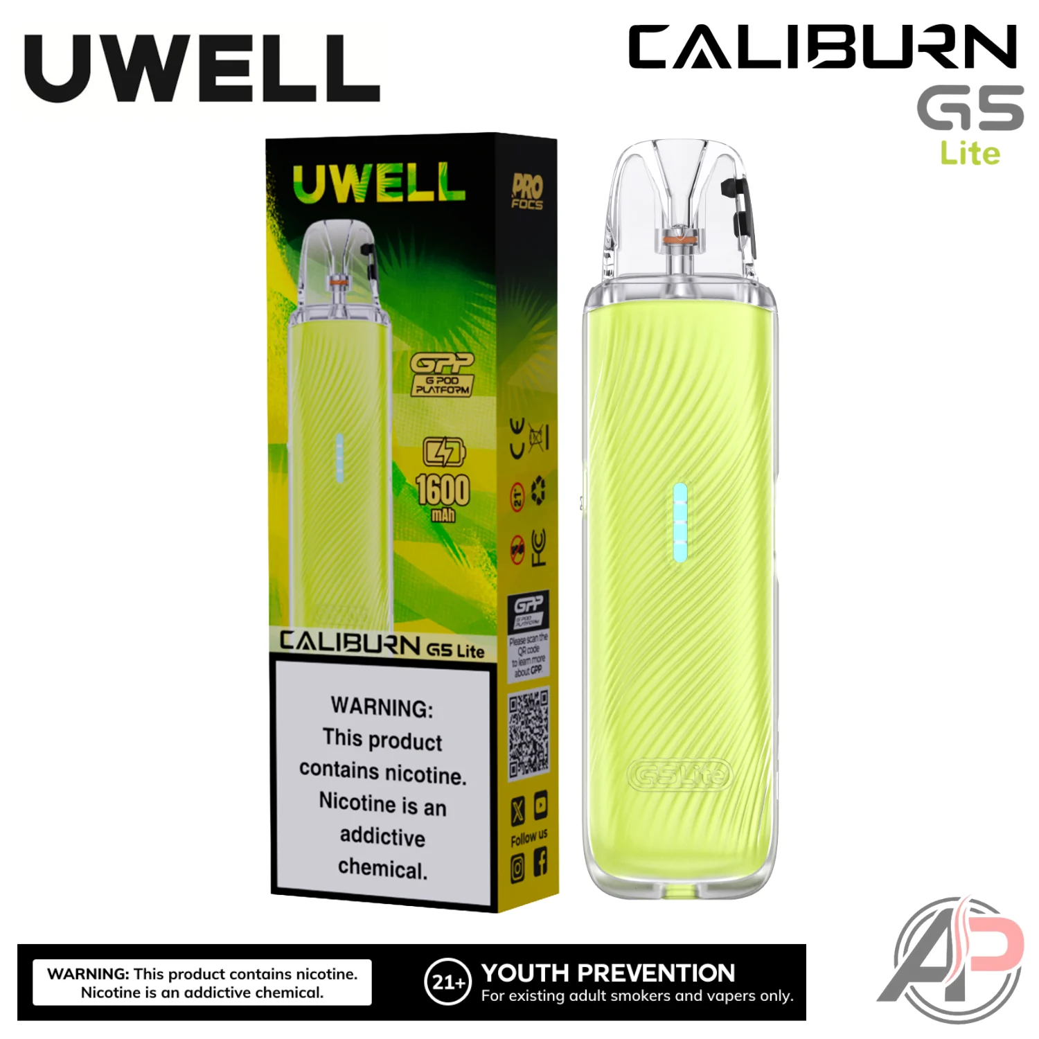 Uwell Caliburn G5 Lite Pod System Starter Kit Device - Image 16