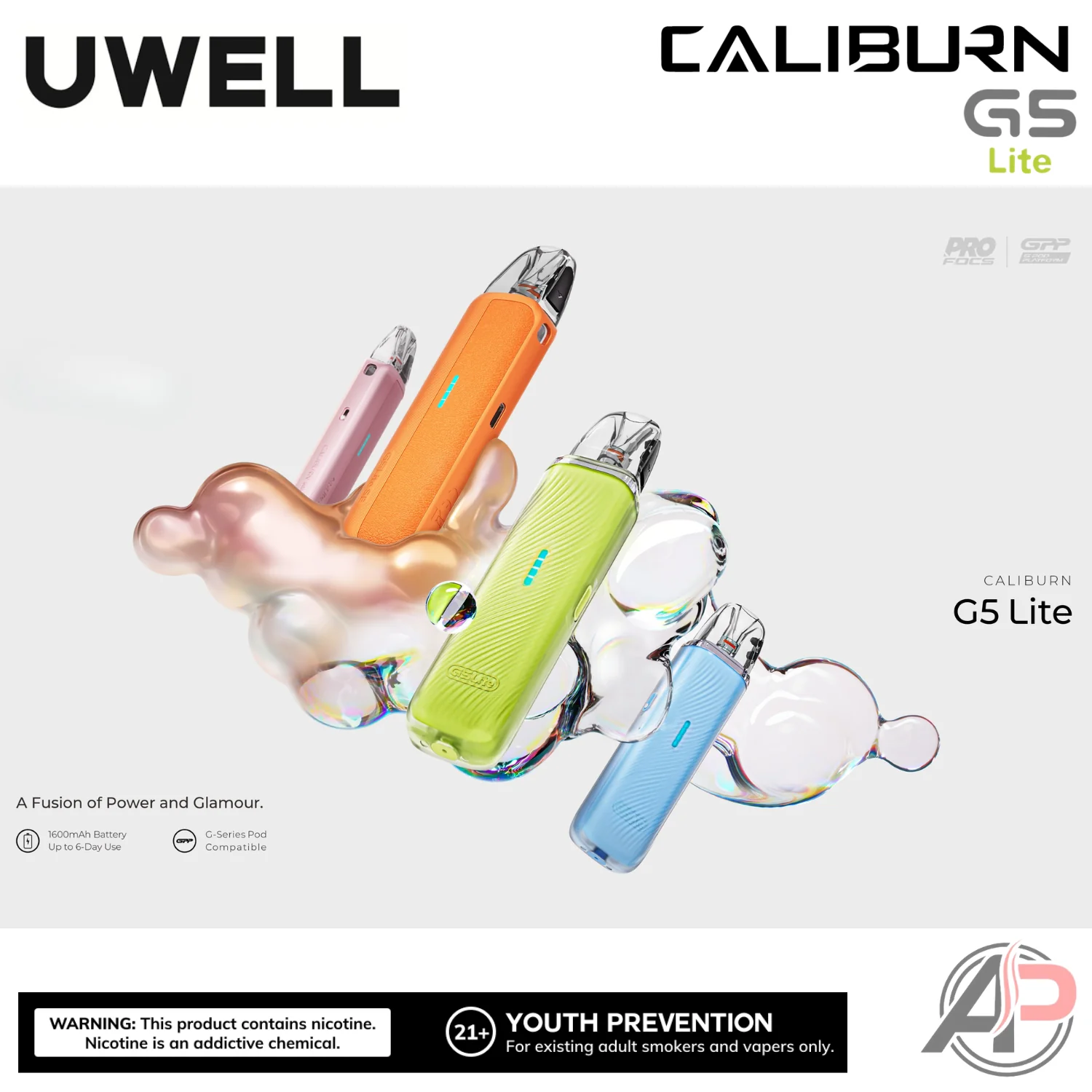 Uwell Caliburn G5 Lite Pod System Starter Kit Device - Image 3