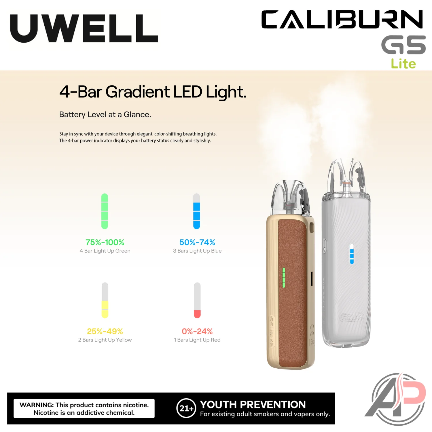 Uwell Caliburn G5 Lite Pod System Starter Kit Device - Image 5