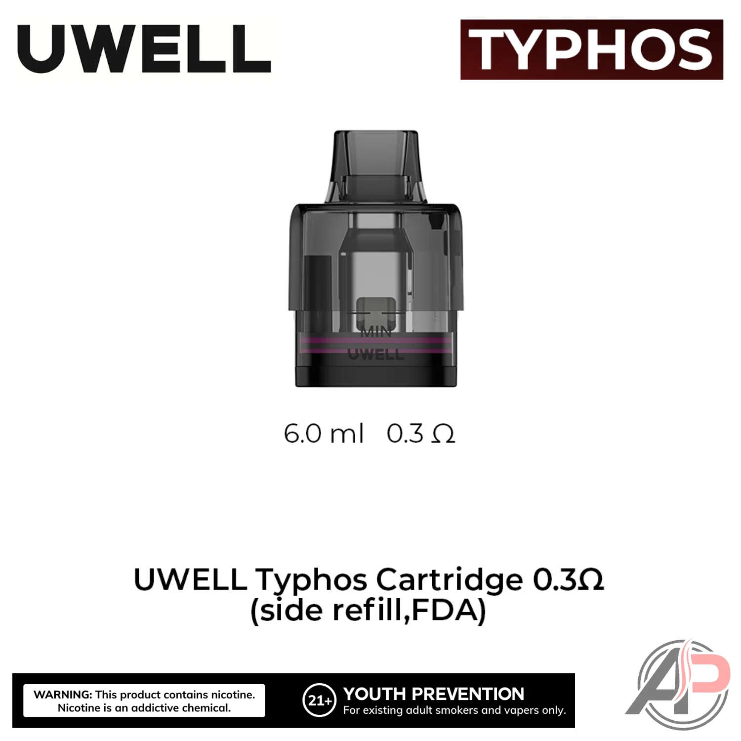 Uwell Typhos Replacement Cartridges 2 Pack - Image 3