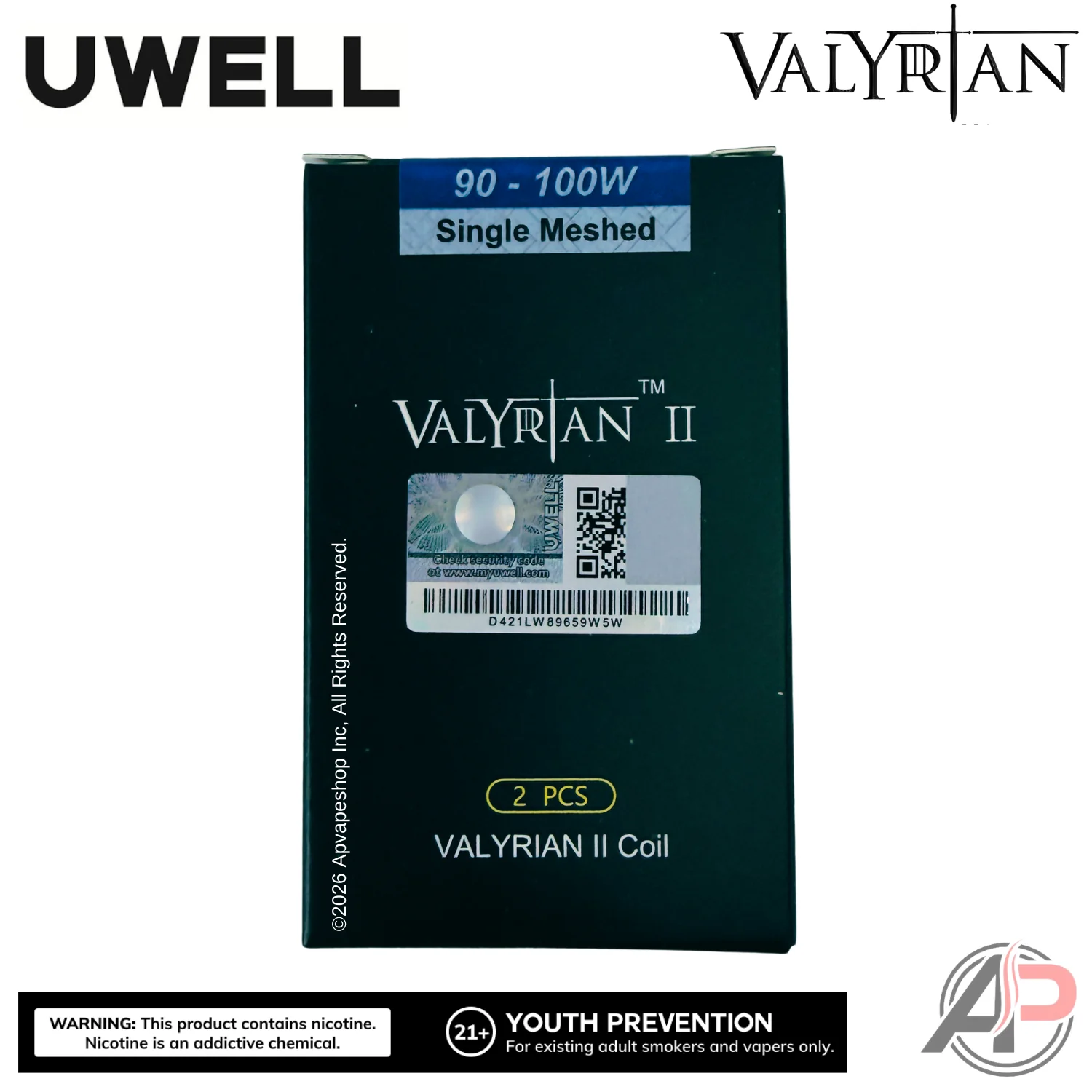 Uwell Valyrian 2 Replacement Coils 2 Pack - Image 2