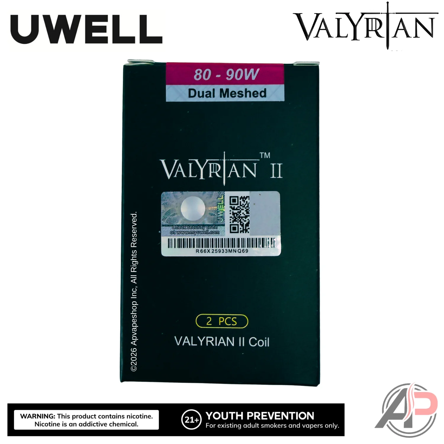 Uwell Valyrian 2 Replacement Coils 2 Pack - Image 3