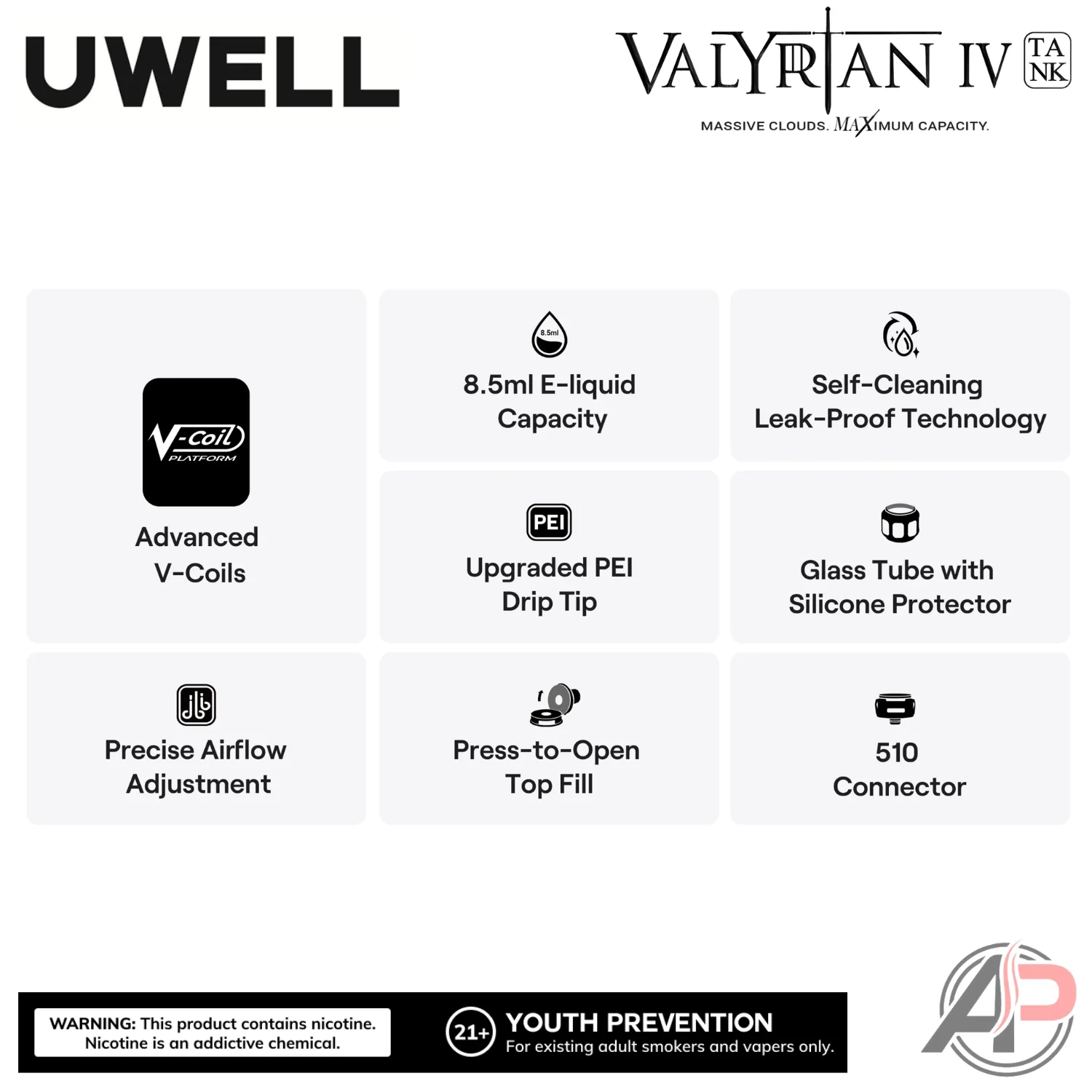 Uwell Valyrian IV Vape Tank - Image 7