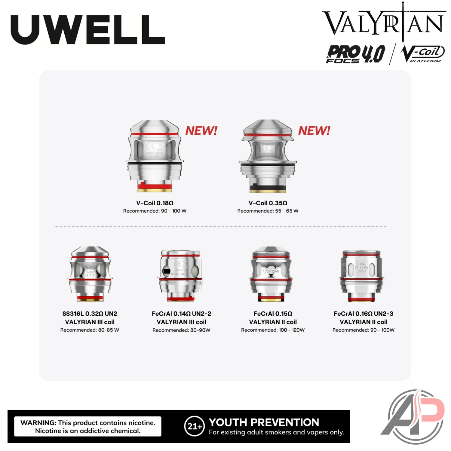 Uwell Valyrian V Replacement Coils 2 Pack - Image 2
