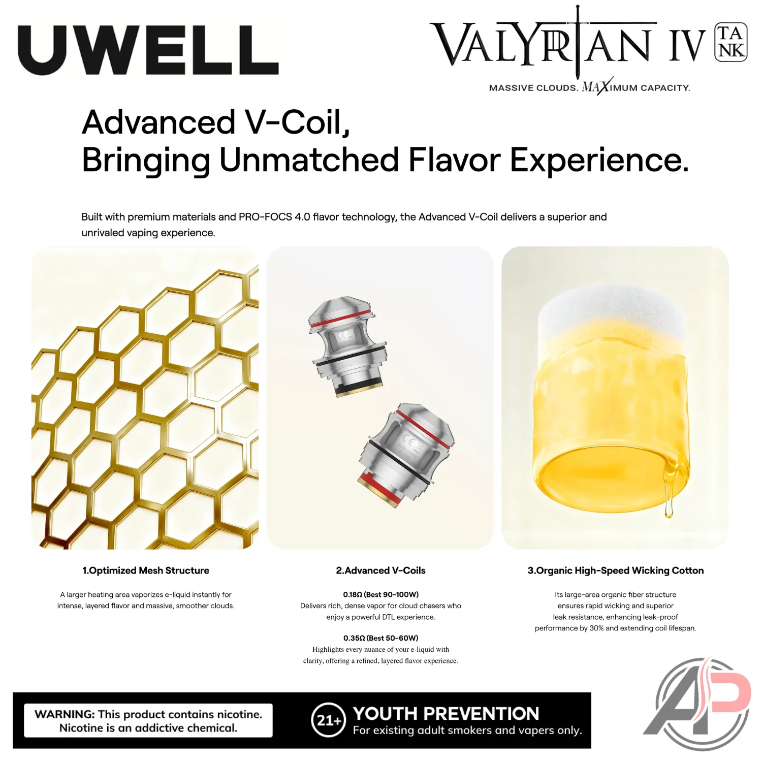 Uwell Valyrian V Replacement Coils 2 Pack - Image 3