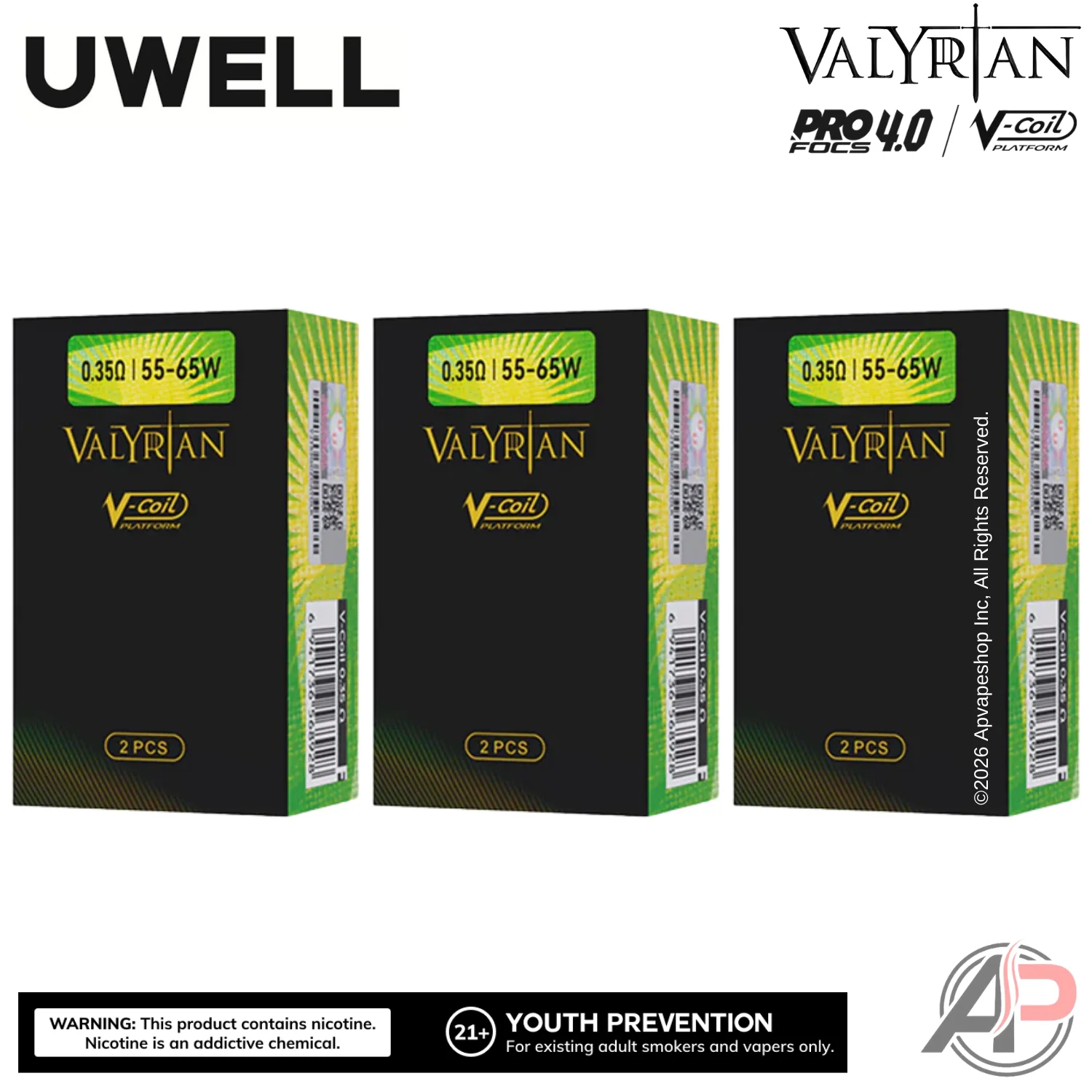 Uwell Valyrian V Replacement Coils 2 Pack - Image 4