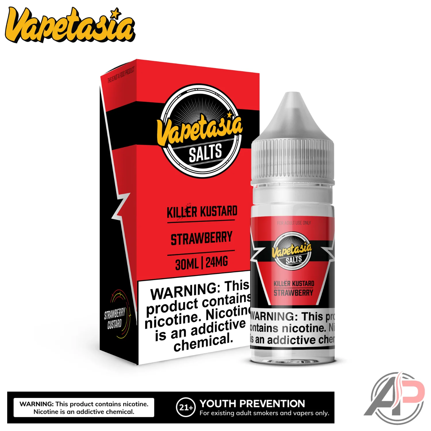 Vapetasia Killer Kustard Strawberry 100mL E-Liquid - Image 2