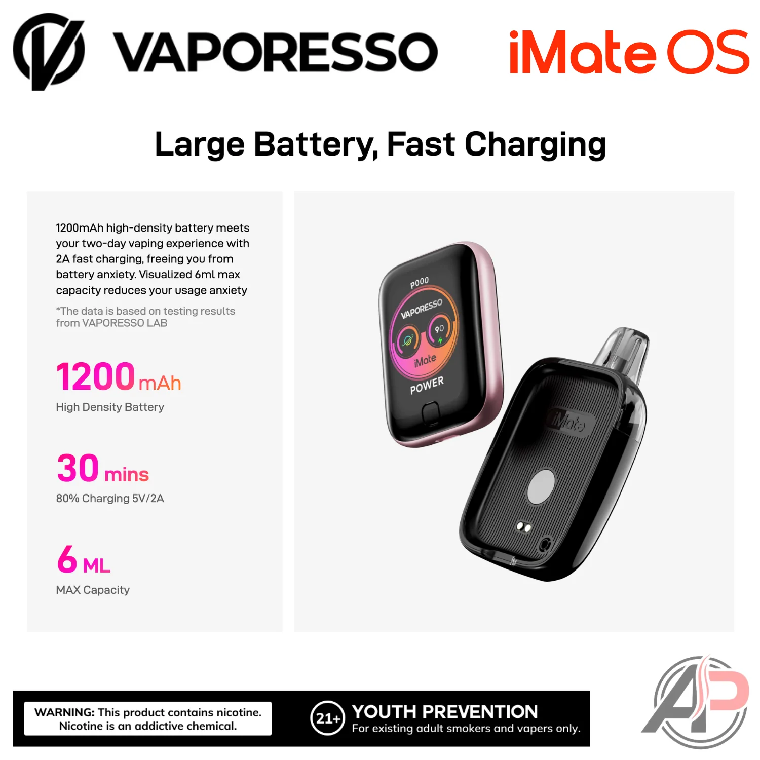 Vaporesso x Dojo iMate OS Pod System Starter kit Device - Image 10
