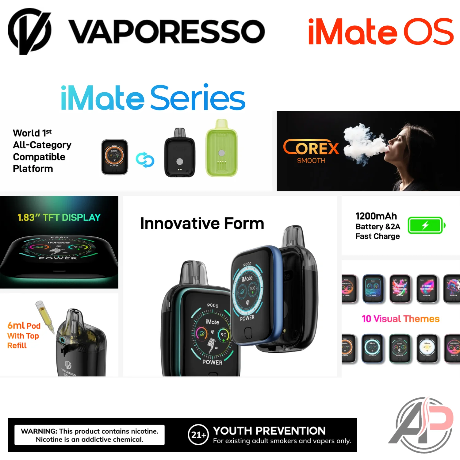 Vaporesso x Dojo iMate OS Pod System Starter kit Device - Image 2