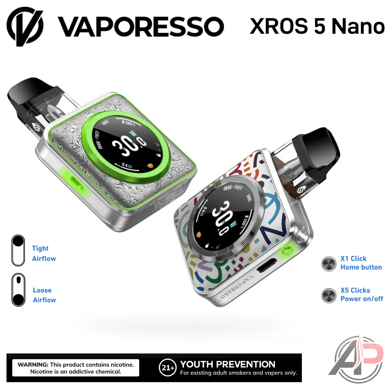 Vaporesso Xros 5 Nano Pod System Starter kit Device - Image 3