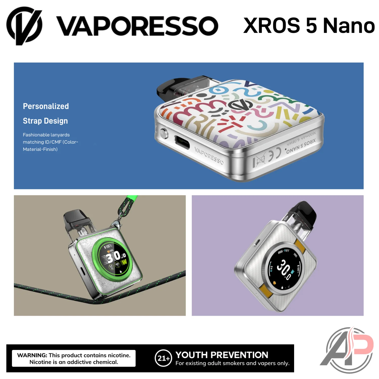 Vaporesso Xros 5 Nano Pod System Starter kit Device - Image 4