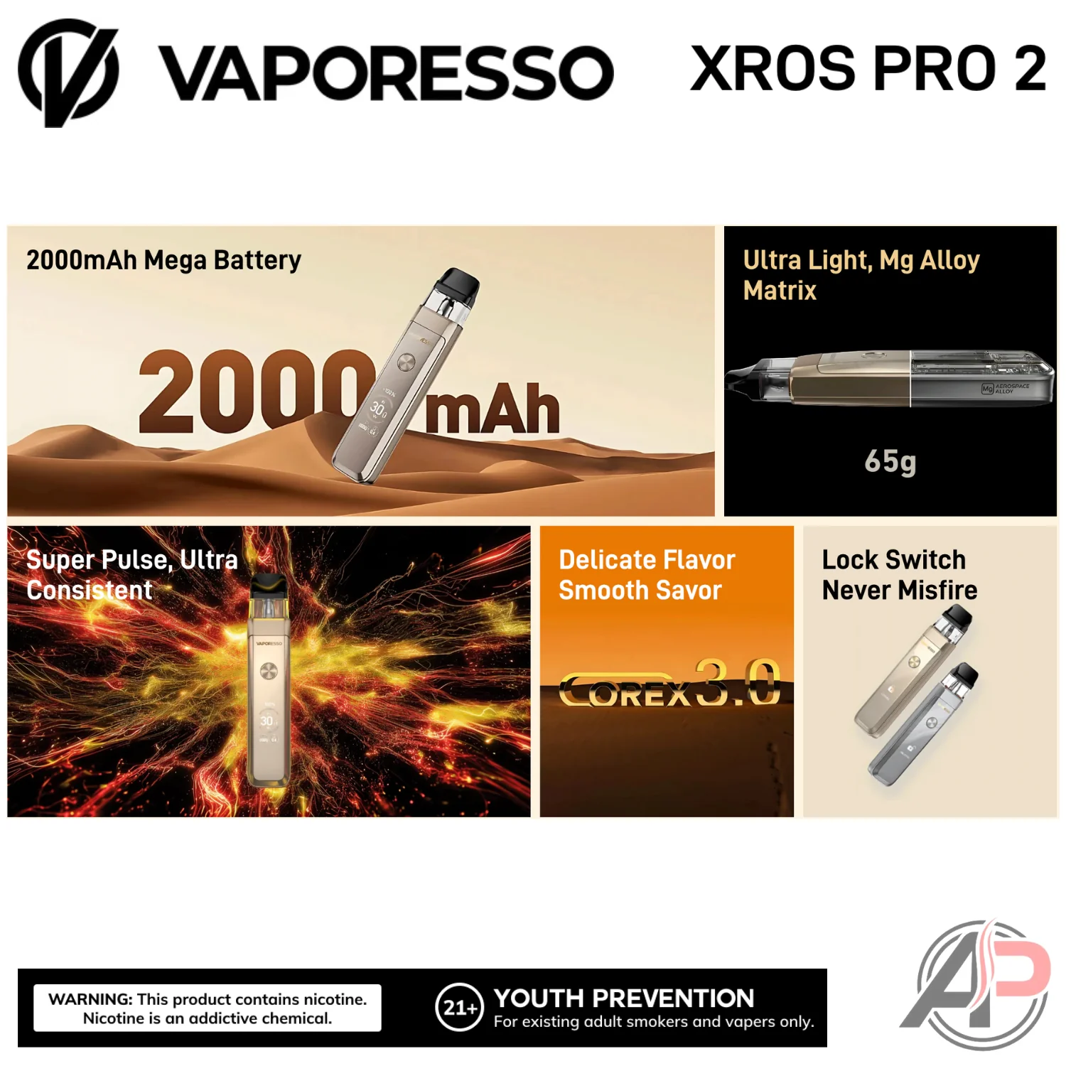 Vaporesso Xros Pro 2 Pod System Starter Kit Device - Image 3