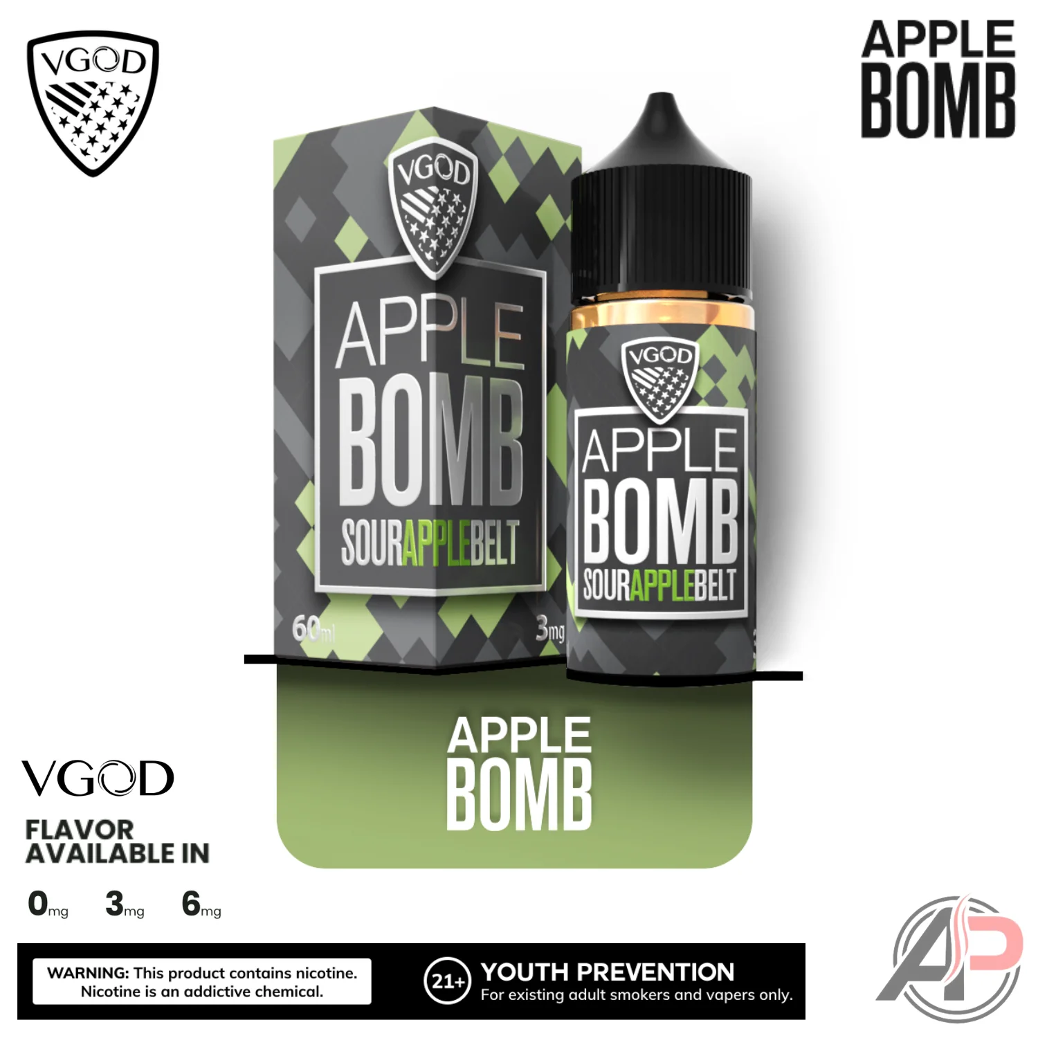 Vgod Apple Bomb E-Liquid 60mL - Image 2