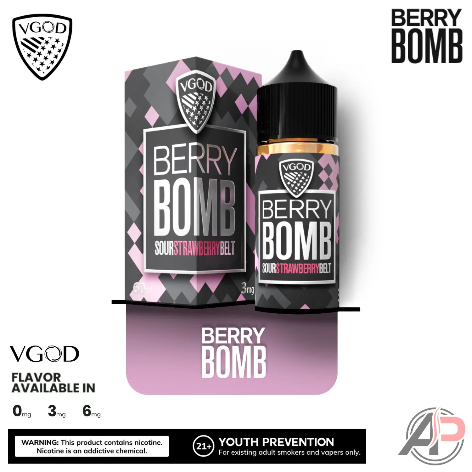 Vgod Berry Bomb E-Liquid 60mL - Image 2
