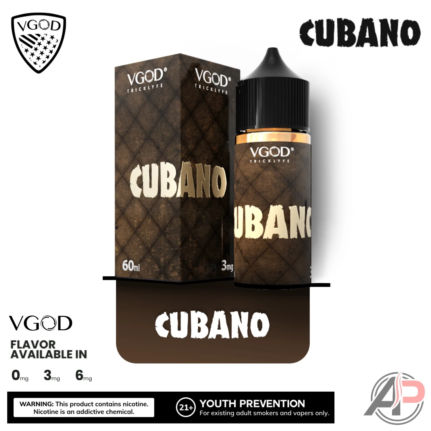 Vgod Cubano E-Liquid 60mL - Image 2
