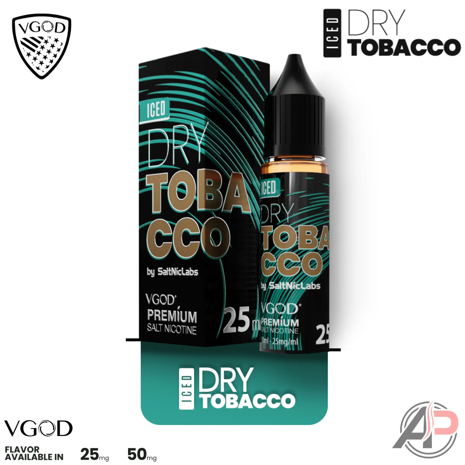 VGOD Iced Dry Tobacco 30ml Salt Nic - Image 2