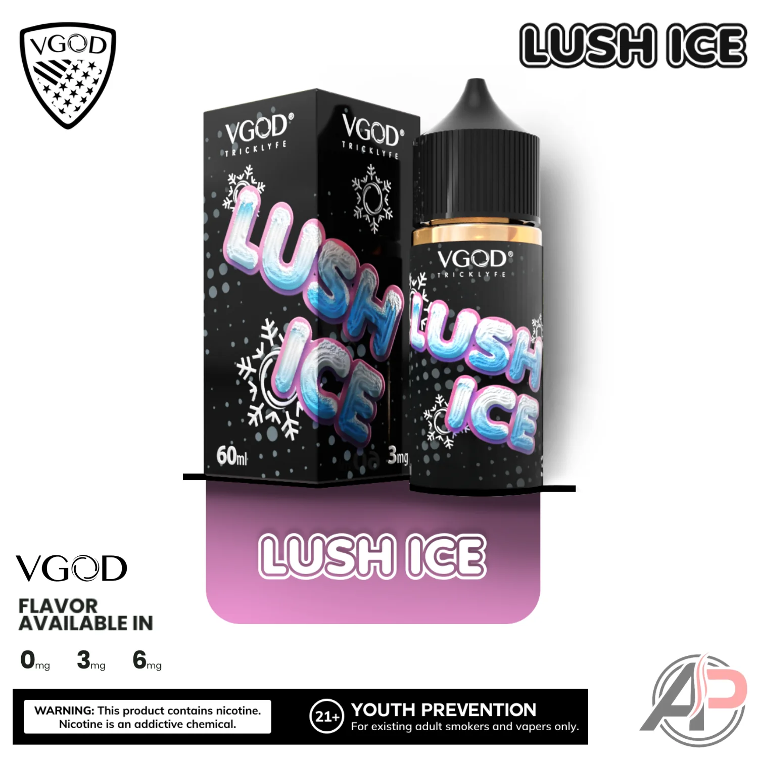 Vgod Lush Ice E-Liquid 60mL - Image 2