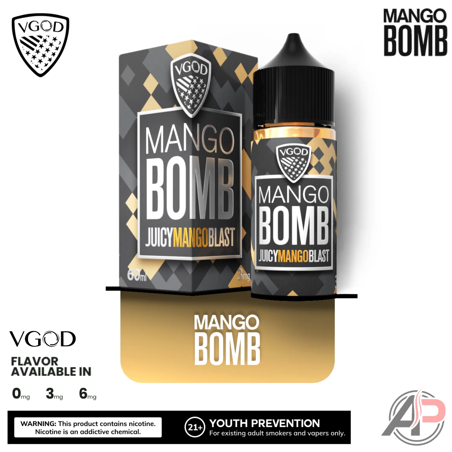 Vgod Mango Bomb E-Liquid 60mL - Image 2