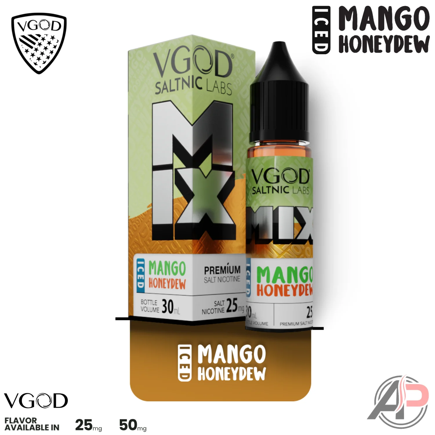 VGOD Mix Iced Mango Honeydew 30mL Salt Nic - Image 2