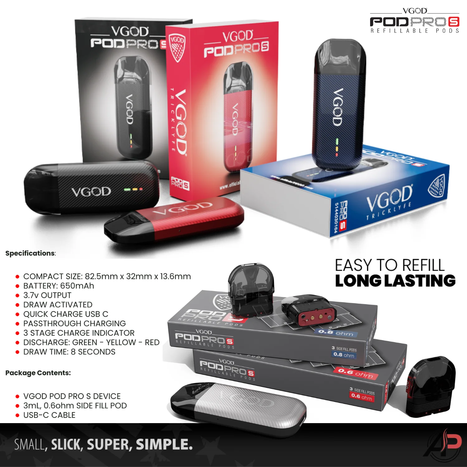 Vgod Pod Pro S Starter Kit Device - Image 2