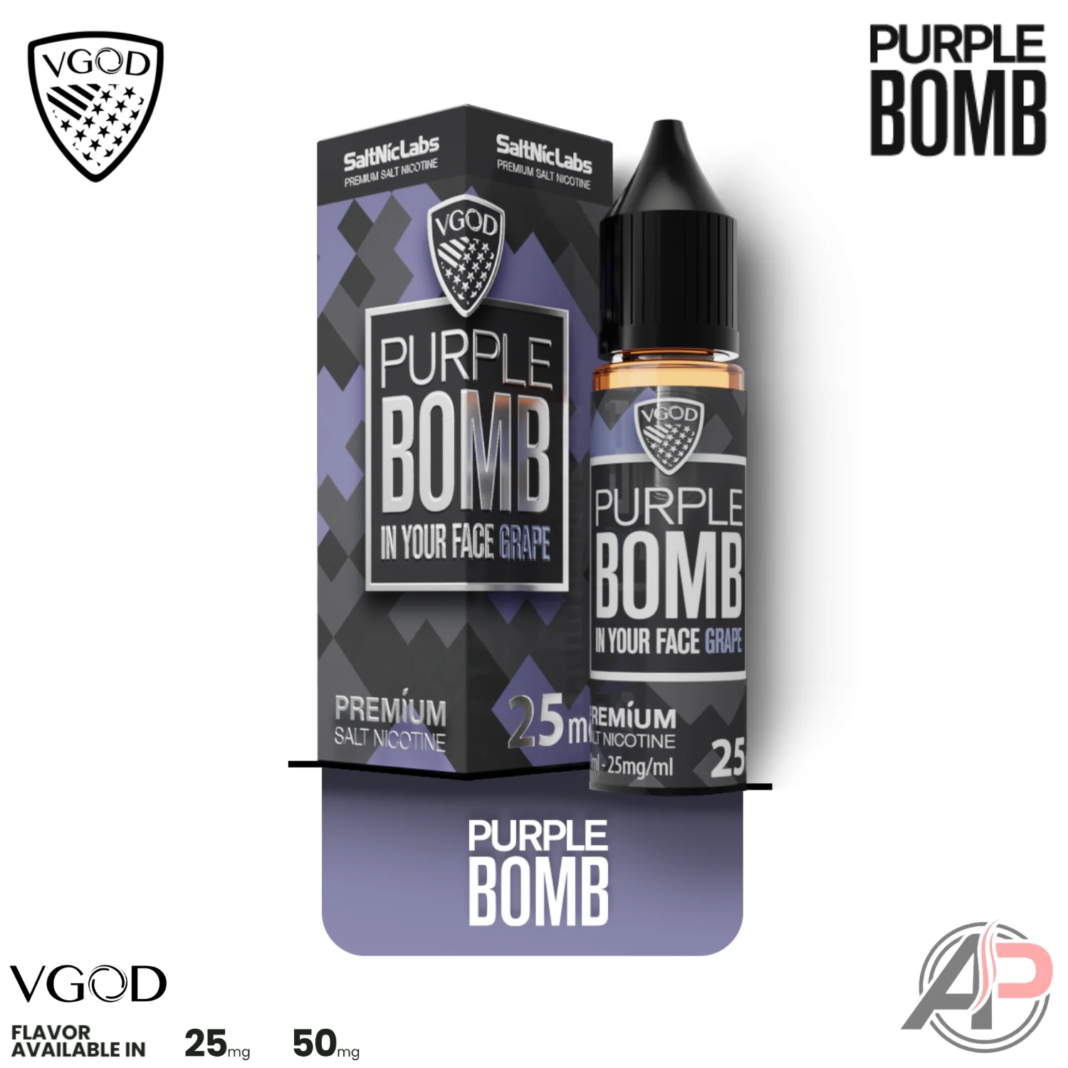 VGOD Purple Bomb 30ml Salt Nic - Image 2