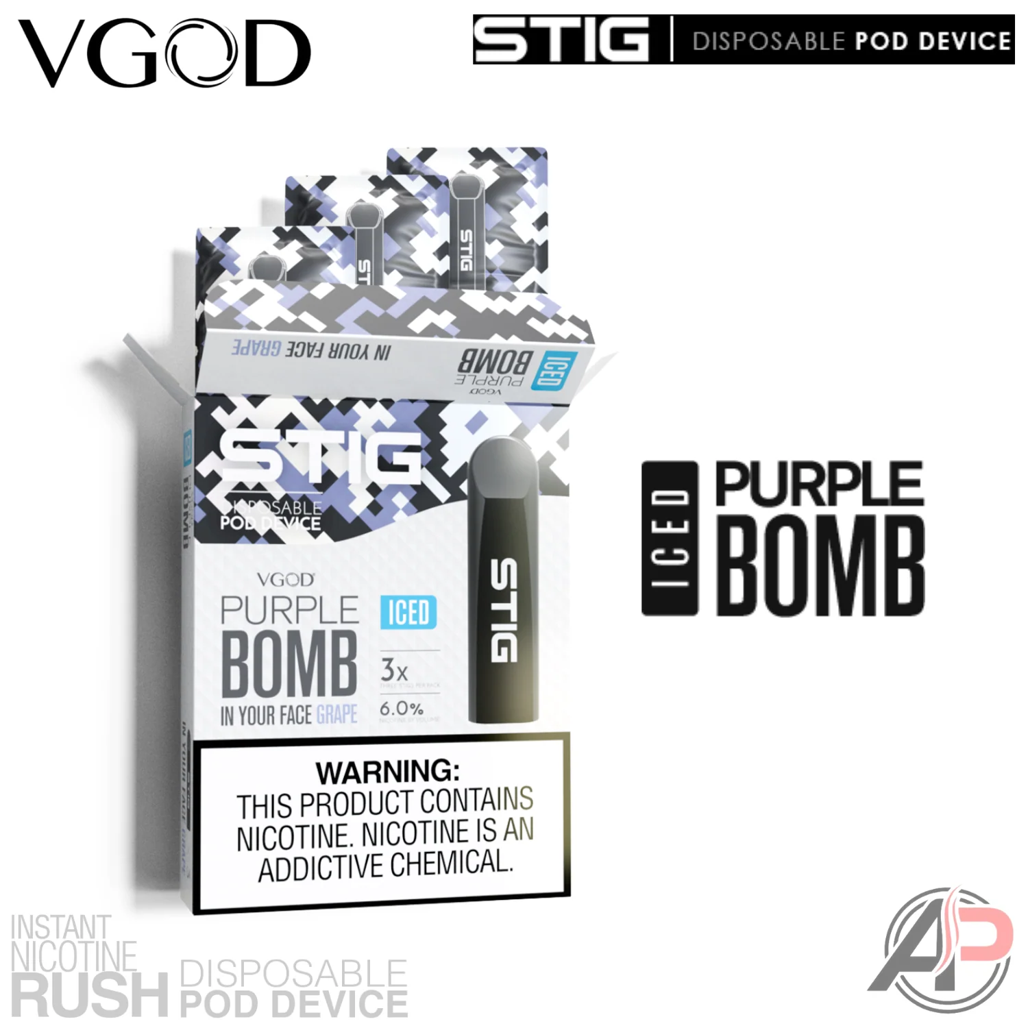 Vgod Stig Disposable Vape Device 3 Pack - Image 10