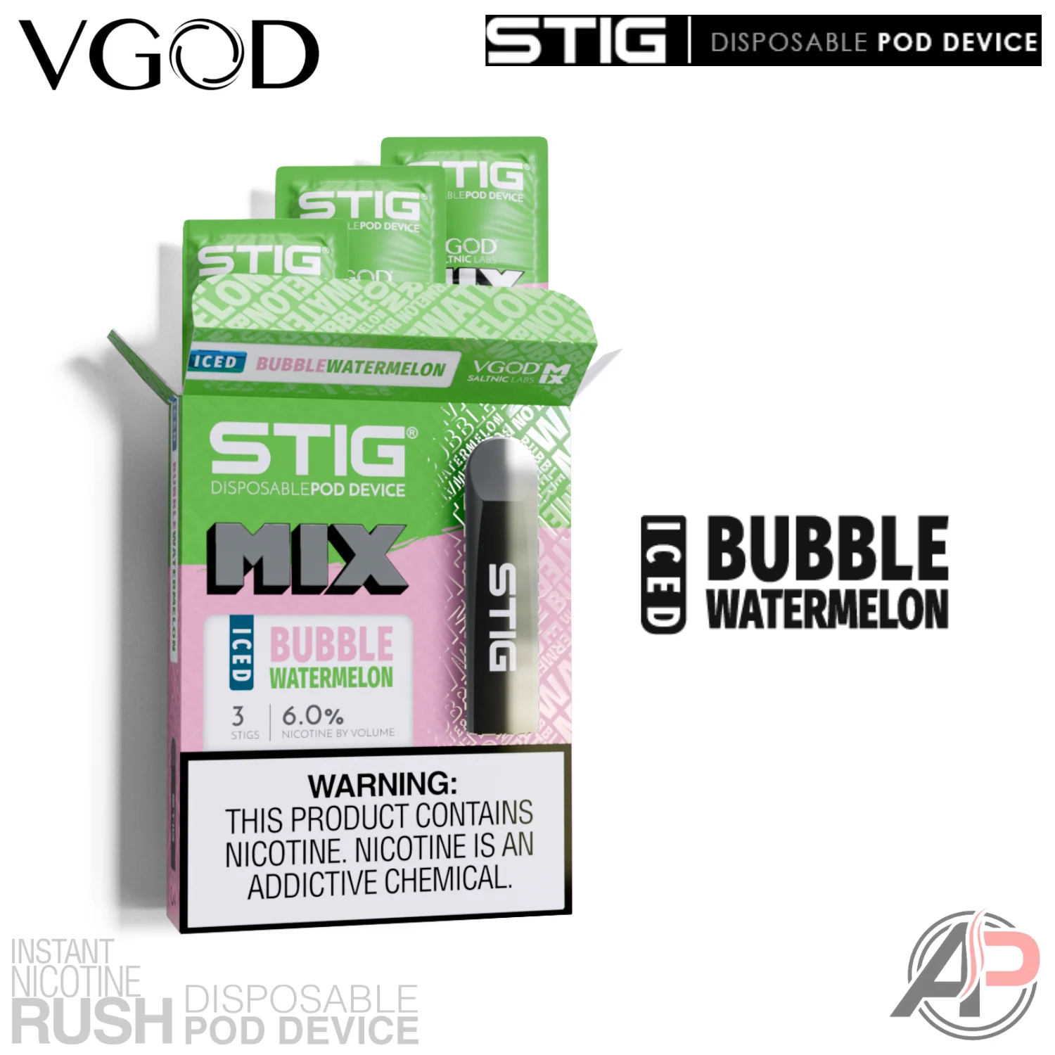Vgod Stig Disposable Vape Device 3 Pack - Image 11