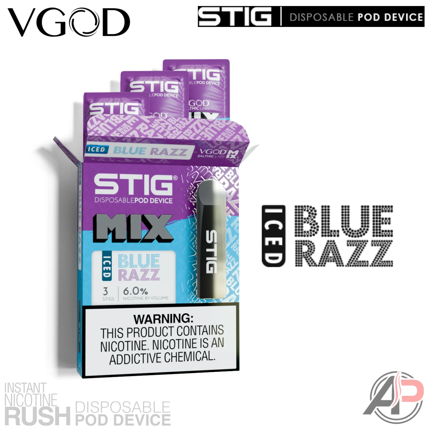 Vgod Stig Disposable Vape Device 3 Pack - Image 12