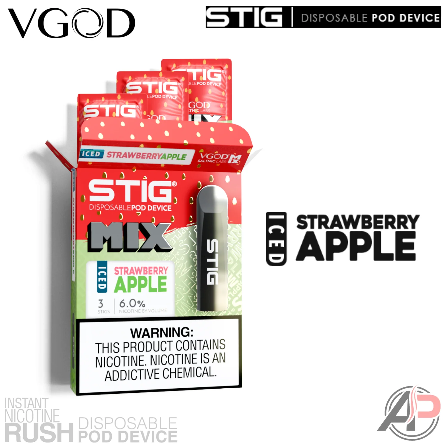 Vgod Stig Disposable Vape Device 3 Pack - Image 14
