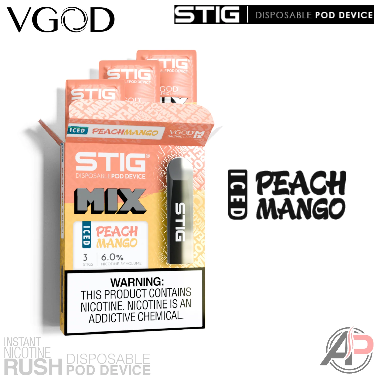 Vgod Stig Disposable Vape Device 3 Pack - Image 15