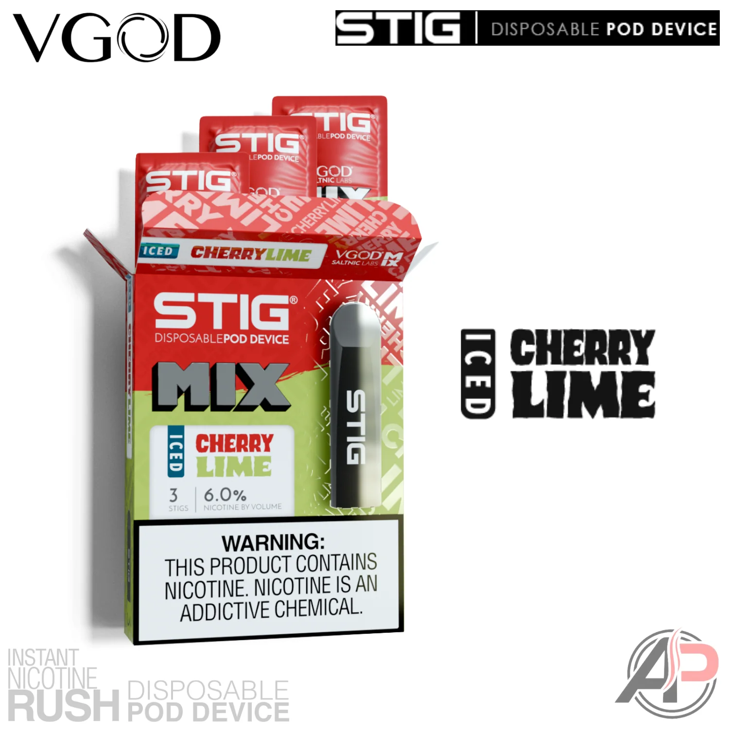 Vgod Stig Disposable Vape Device 3 Pack - Image 16