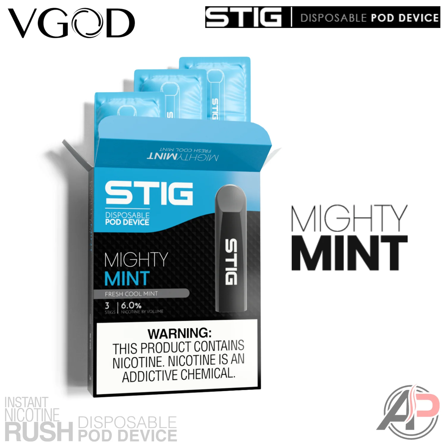 Vgod Stig Disposable Vape Device 3 Pack - Image 3