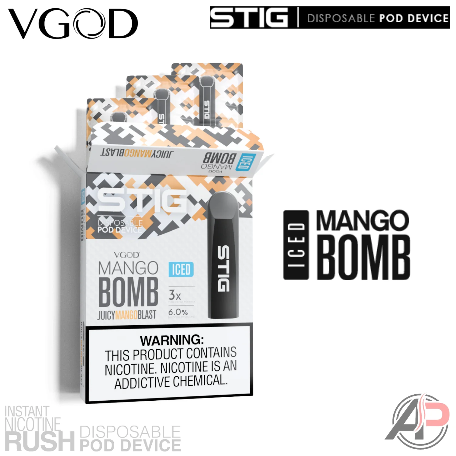 Vgod Stig Disposable Vape Device 3 Pack - Image 8