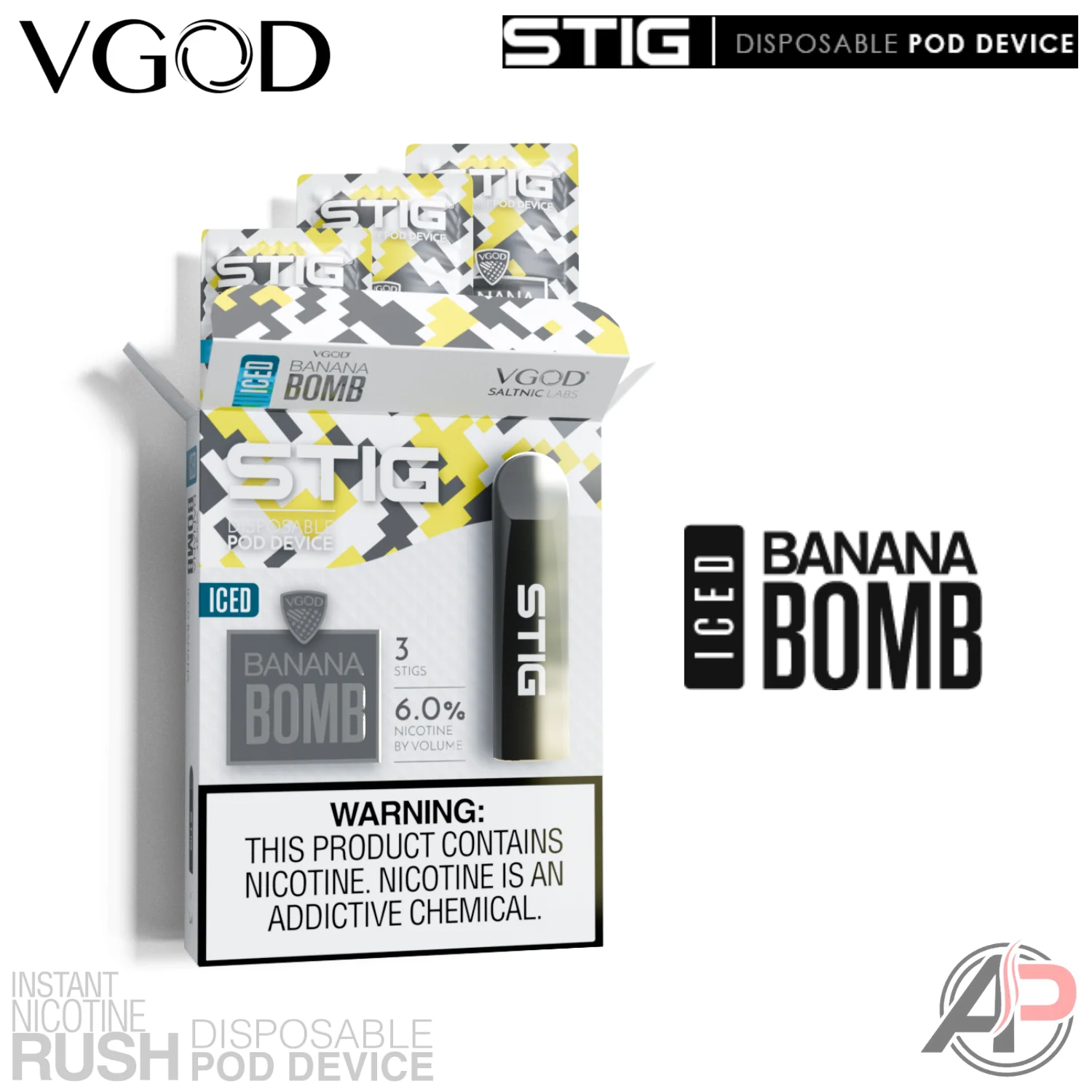 Vgod Stig Disposable Vape Device 3 Pack - Image 9