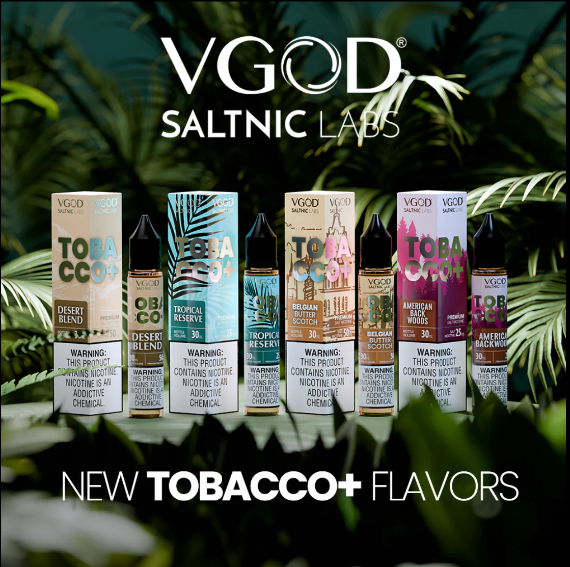 VGOD Tobacco Plus Tropical Reserve 30mL Salt Nic - Image 3