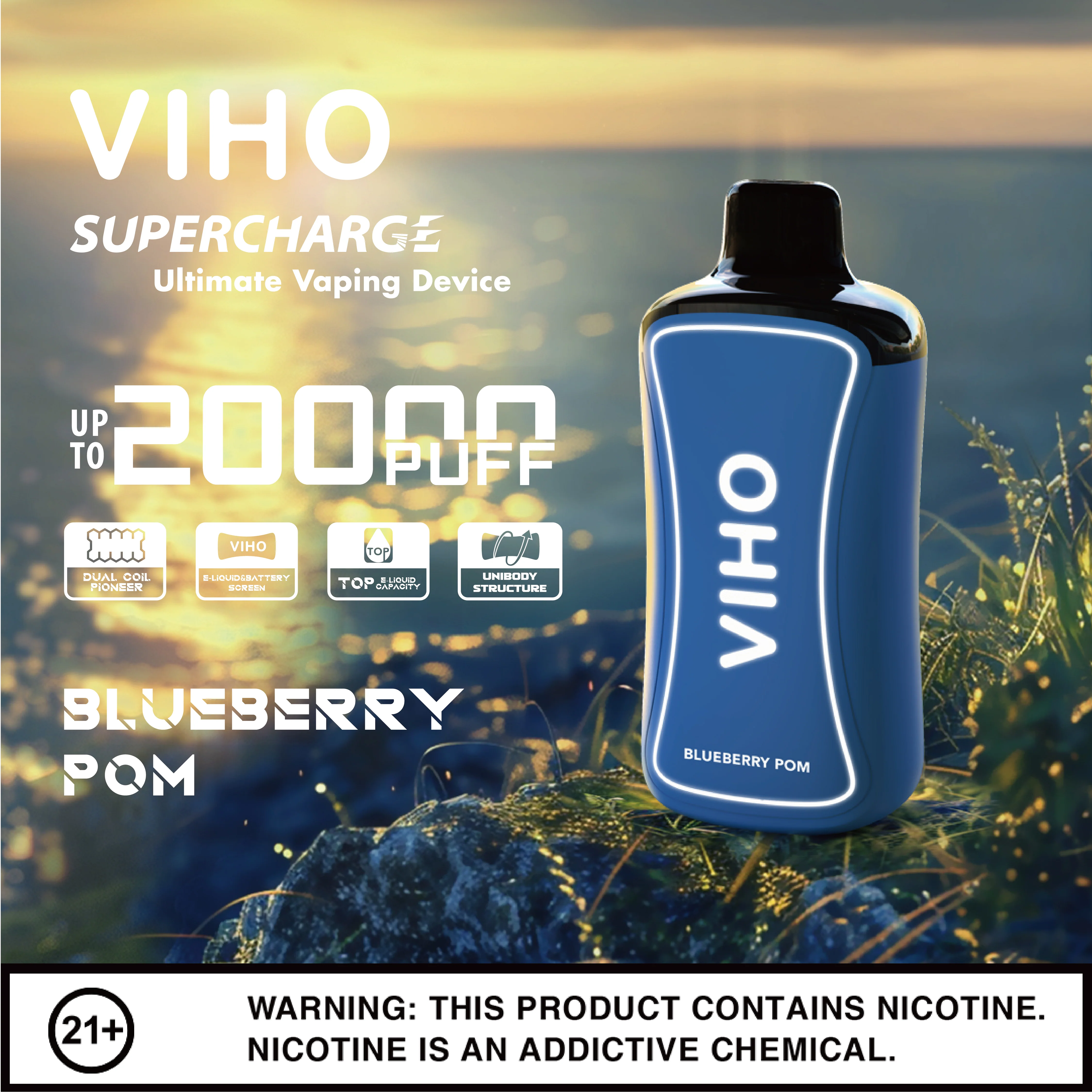 Viho Supercharge 20000 Puffs Disposable Vape Device - Image 25
