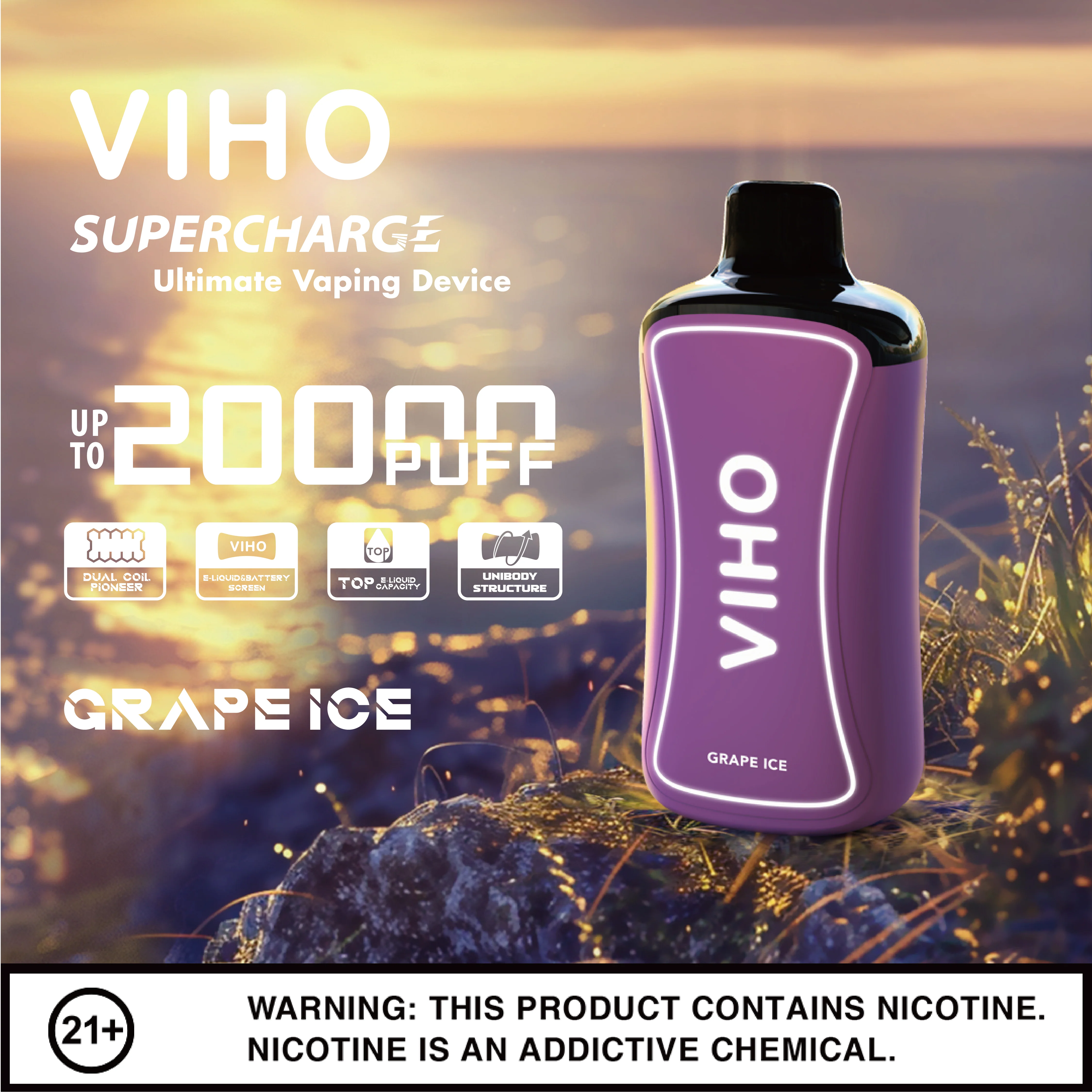 Viho Supercharge 20000 Puffs Disposable Vape Device - Image 29
