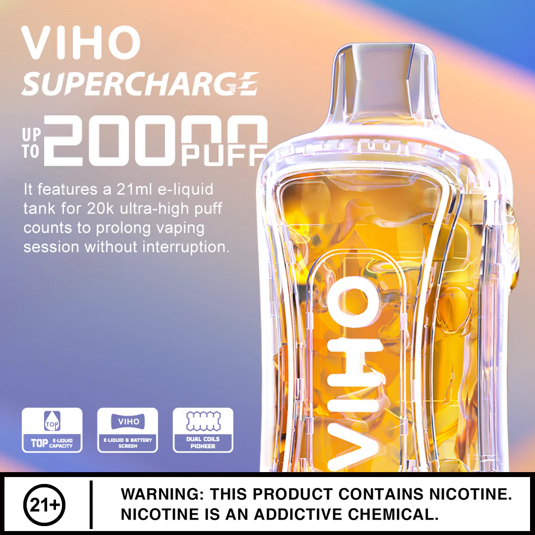 Viho Supercharge 20000 Puffs Disposable Vape Device - Image 8
