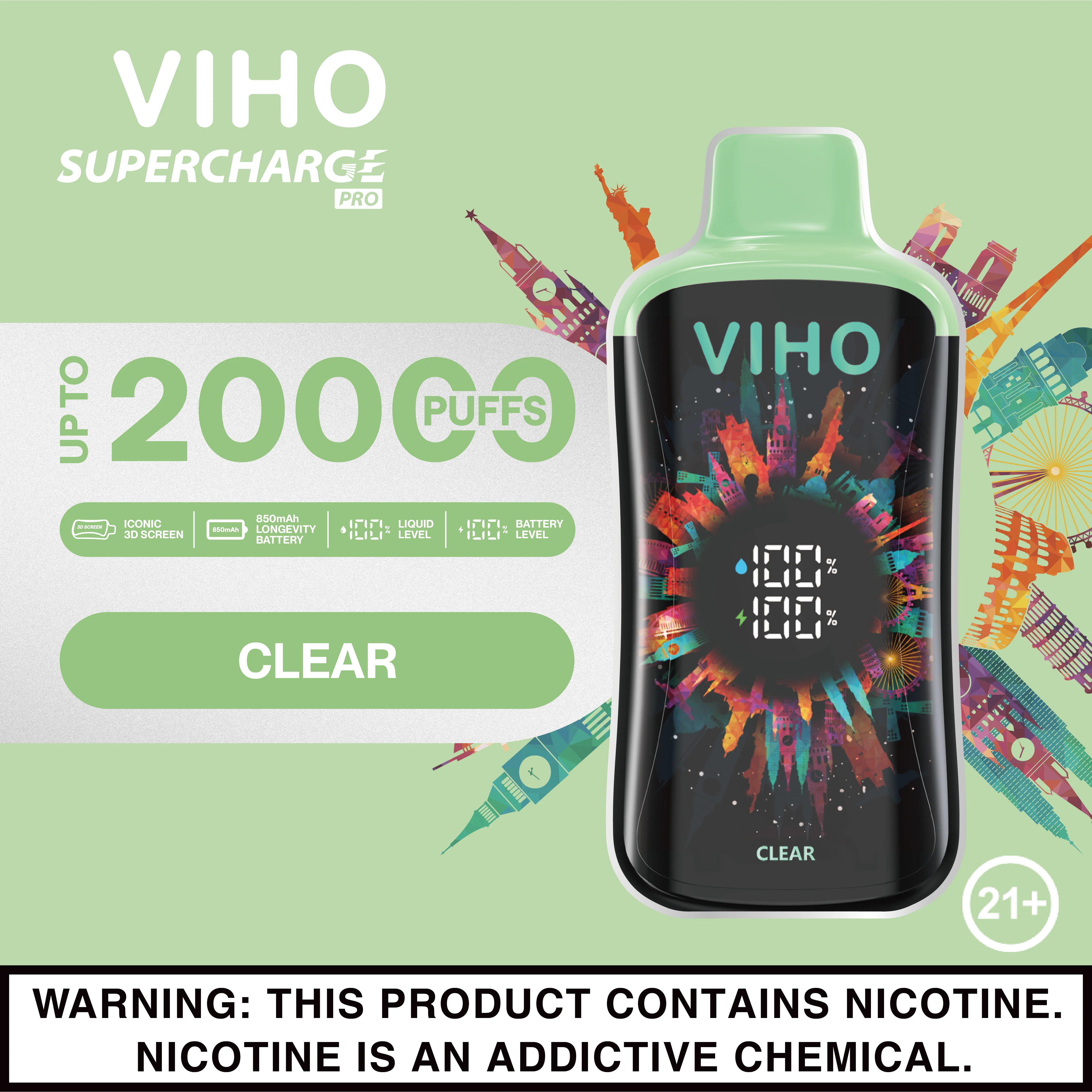 Viho Supercharge Pro 20000 Puffs Disposable Vape Device - Image 19