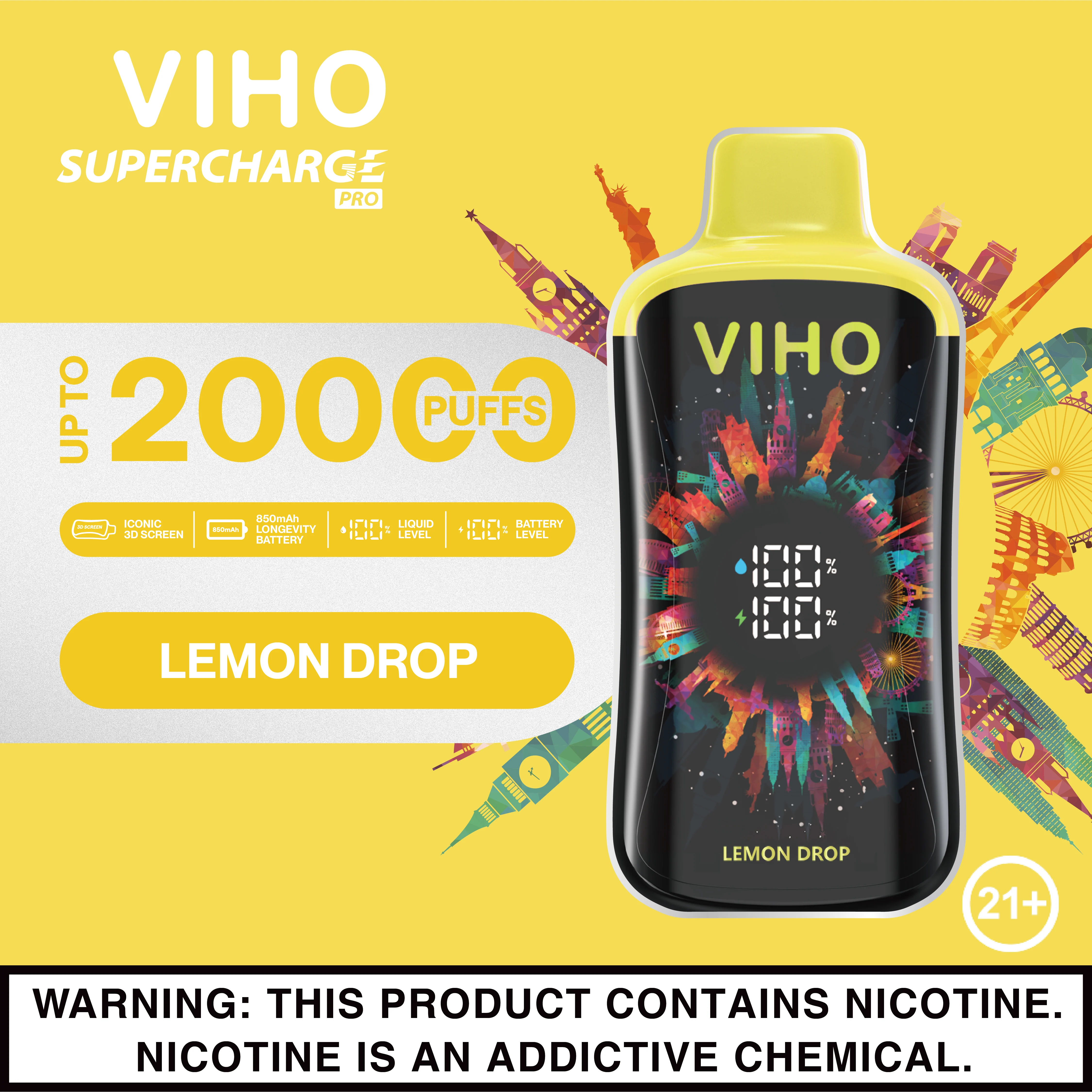 Viho Supercharge Pro 20000 Puffs Disposable Vape Device - Image 21