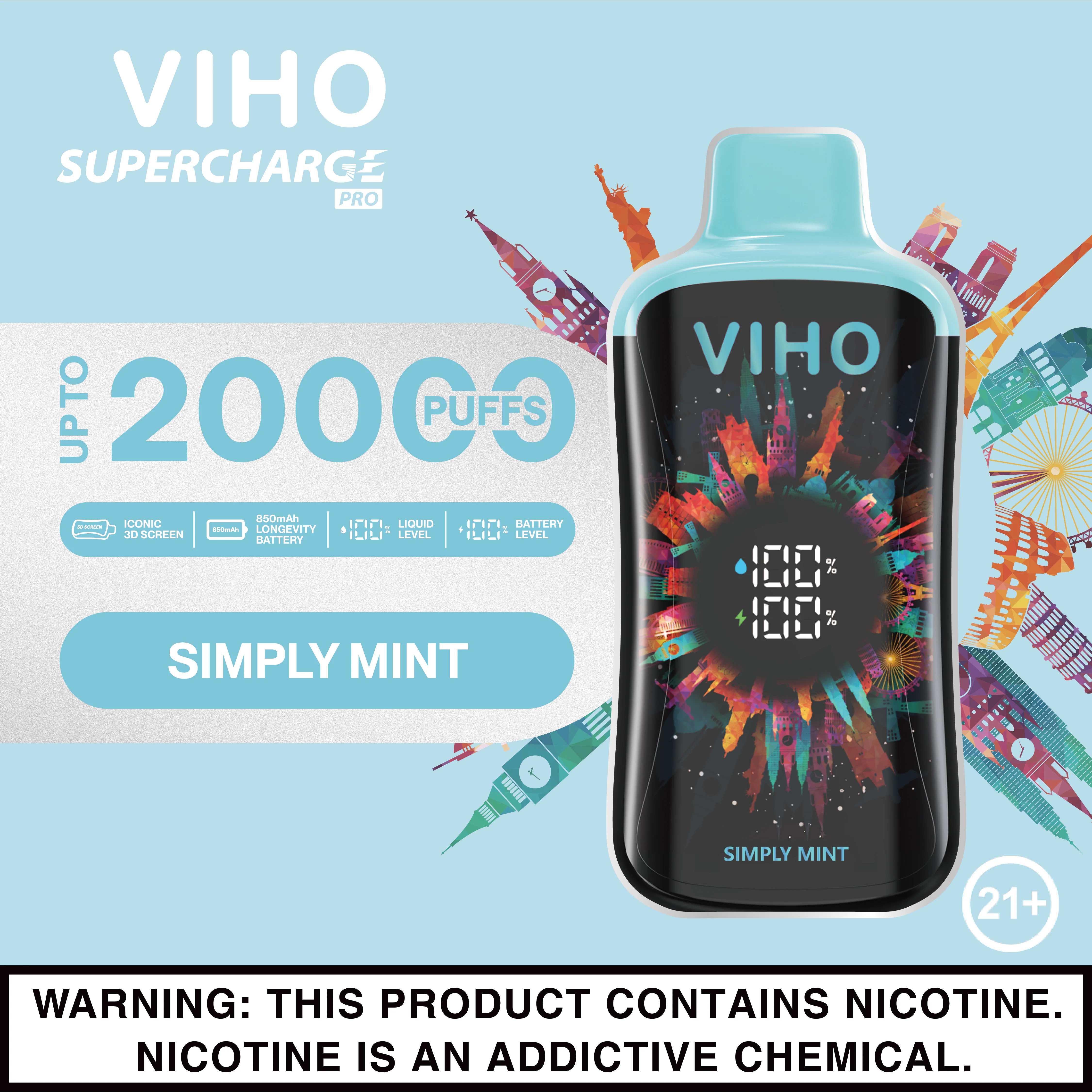 Viho Supercharge Pro 20000 Puffs Disposable Vape Device - Image 22