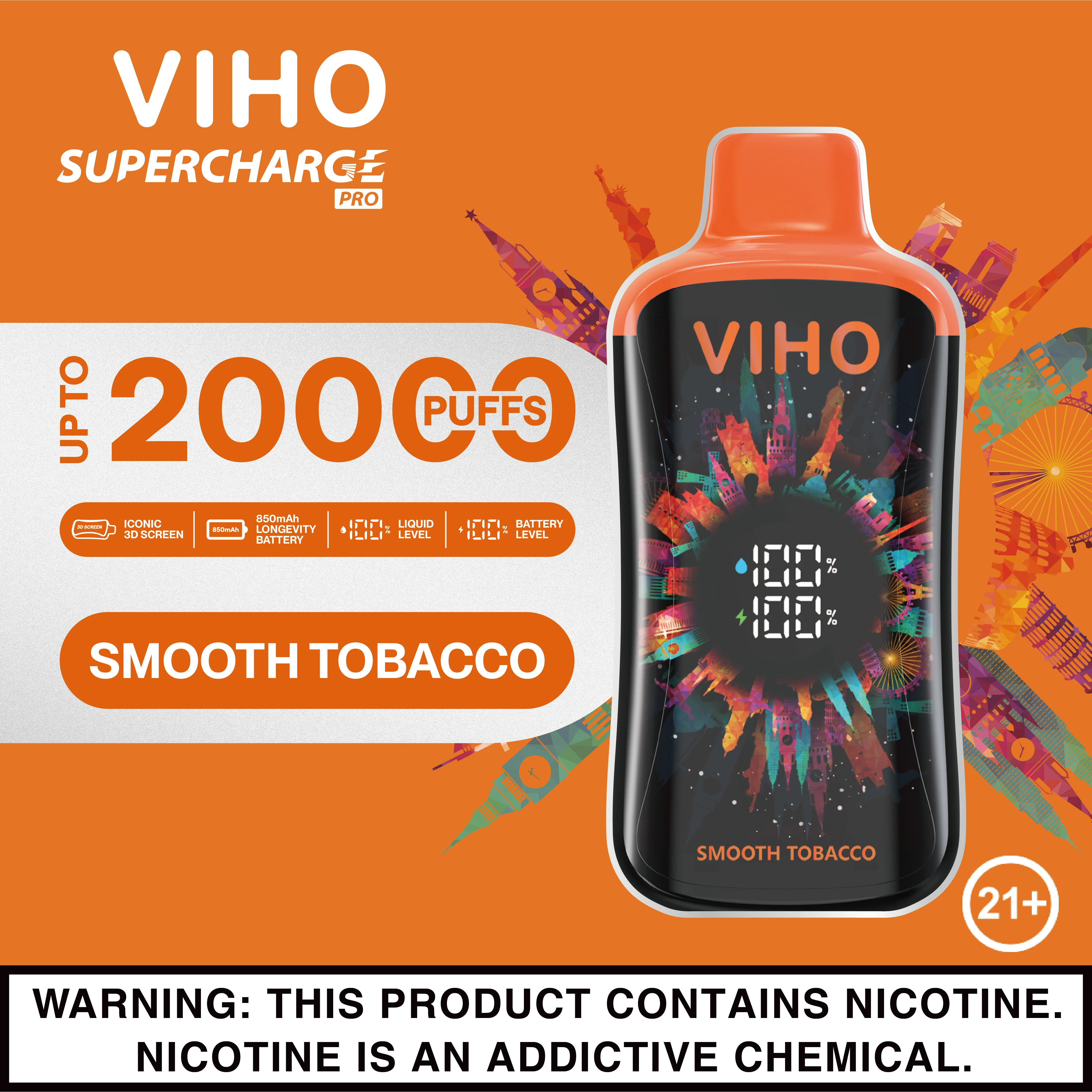 Viho Supercharge Pro 20000 Puffs Disposable Vape Device - Image 23