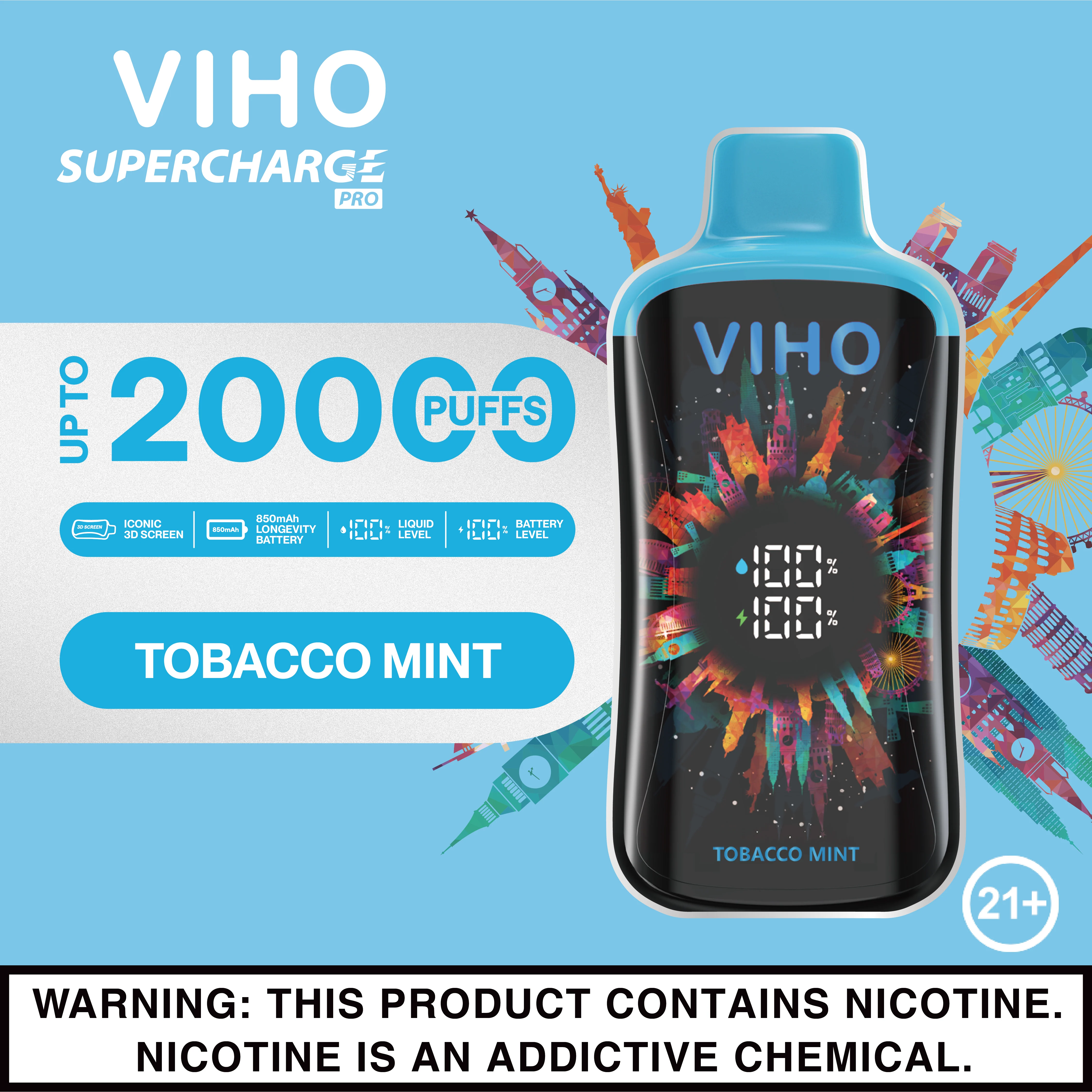 Viho Supercharge Pro 20000 Puffs Disposable Vape Device - Image 26