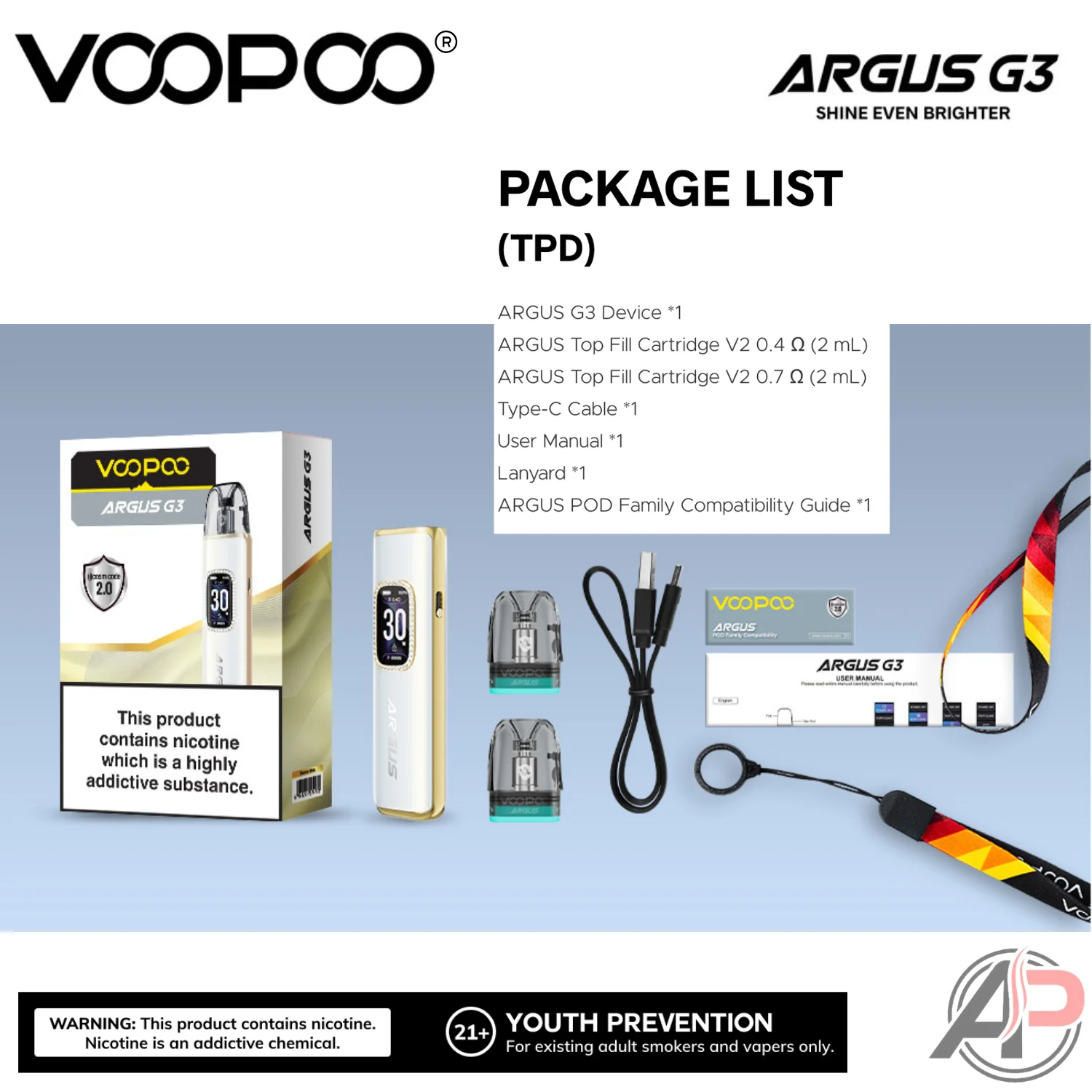 Voopoo Argus G3 30w Pod System Starter Kit Device - Image 5
