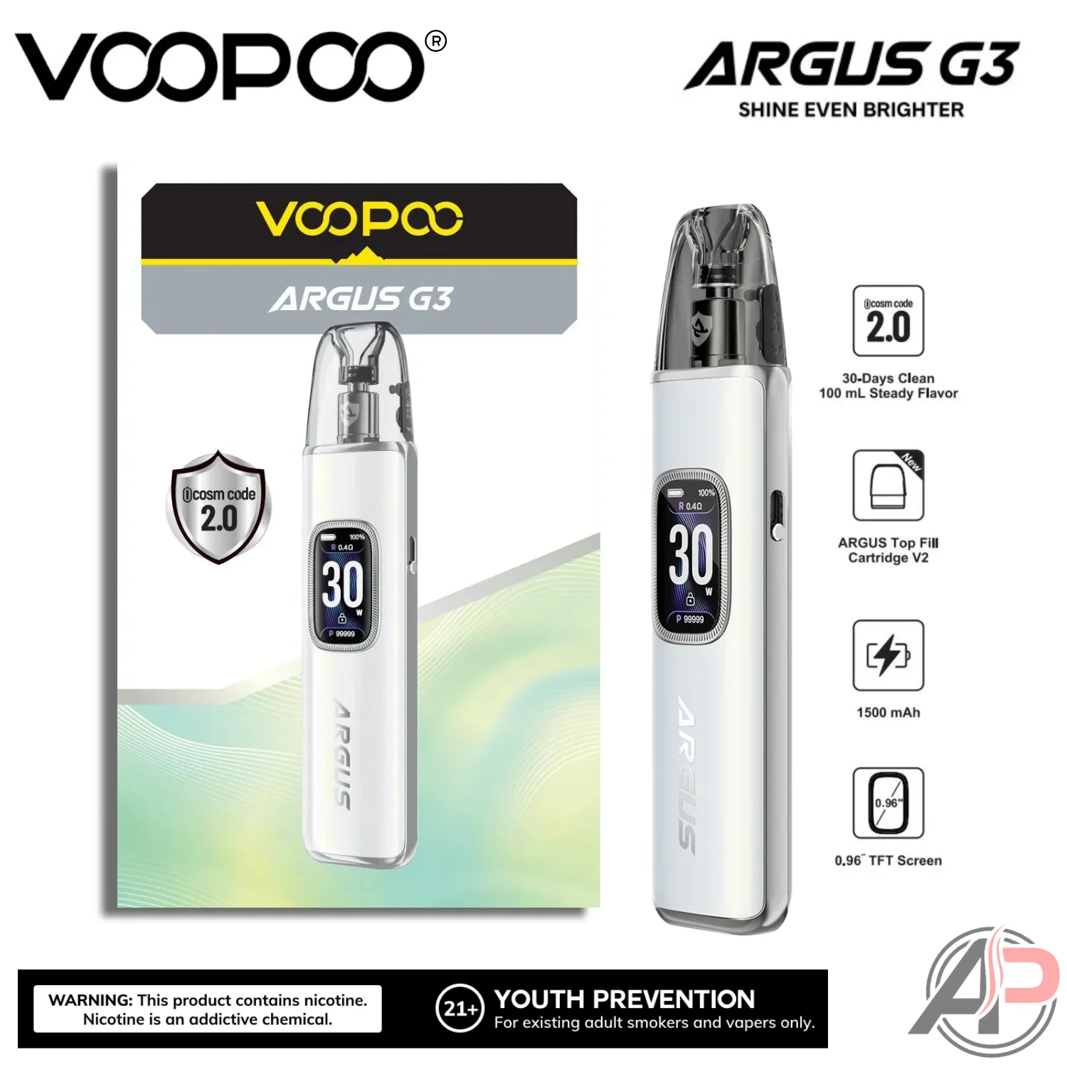 Voopoo Argus G3 30w Pod System Starter Kit Device - Image 8