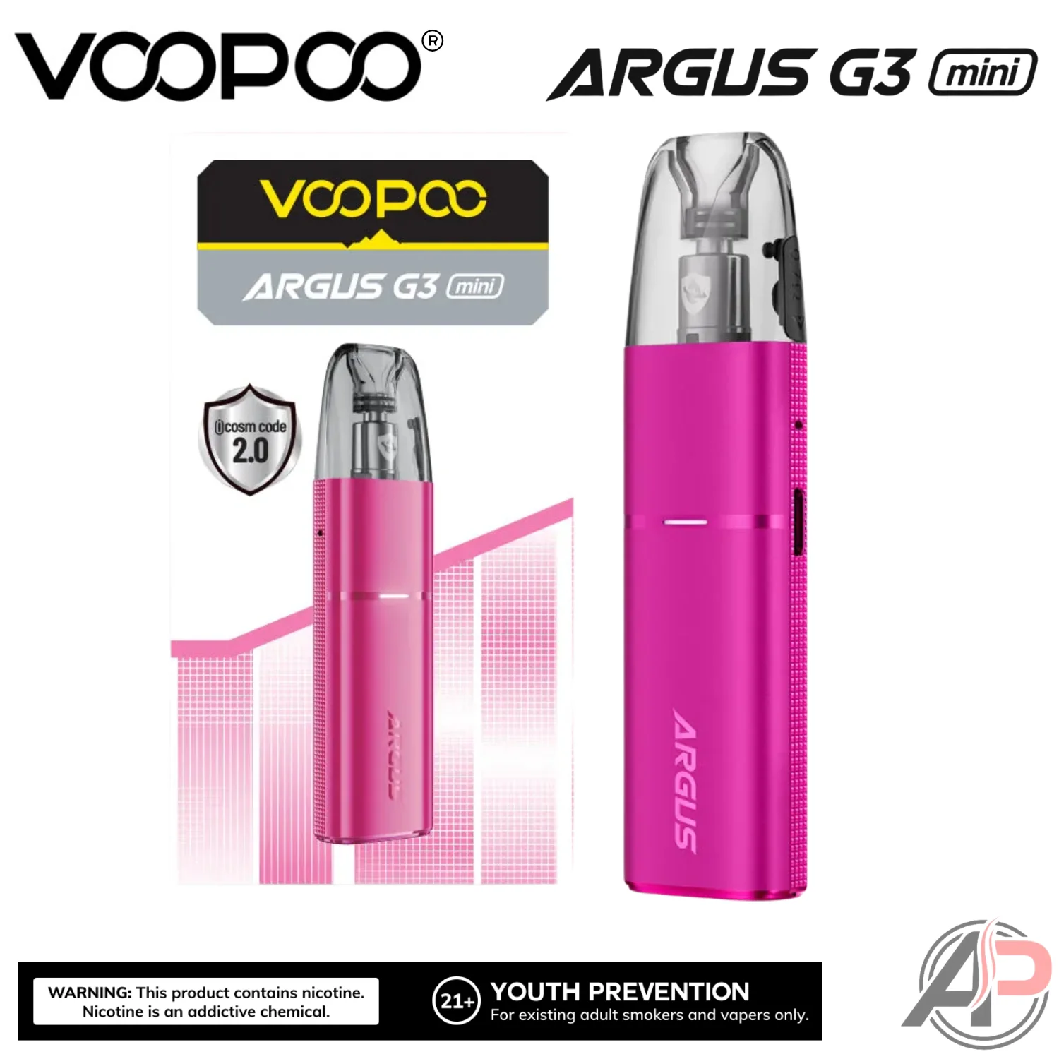 Voopoo Argus G3 Mini Pod System Starter Kit Device - Image 6