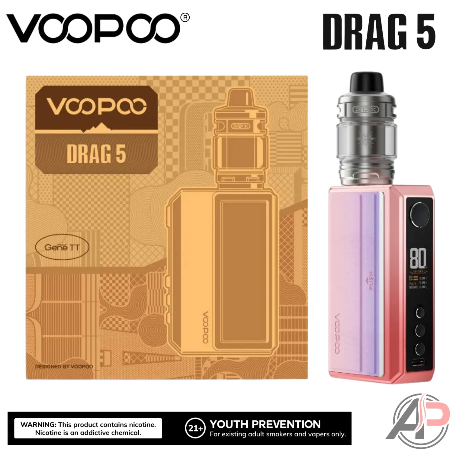 Voopoo Drag 5 177w Box Mod Starter Kit Device - Image 4