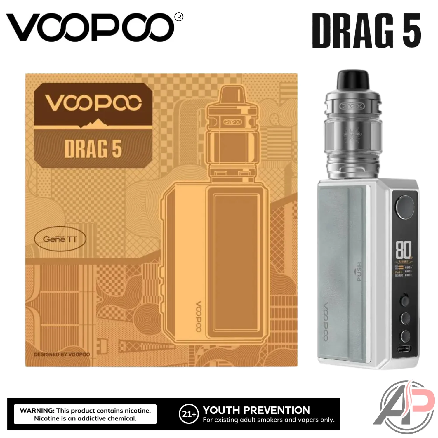 Voopoo Drag 5 177w Box Mod Starter Kit Device - Image 8