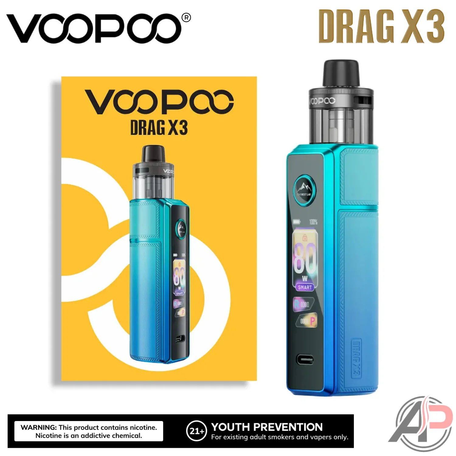 Voopoo Drag X3 80w Pod Mod Starter Kit Device - Image 2
