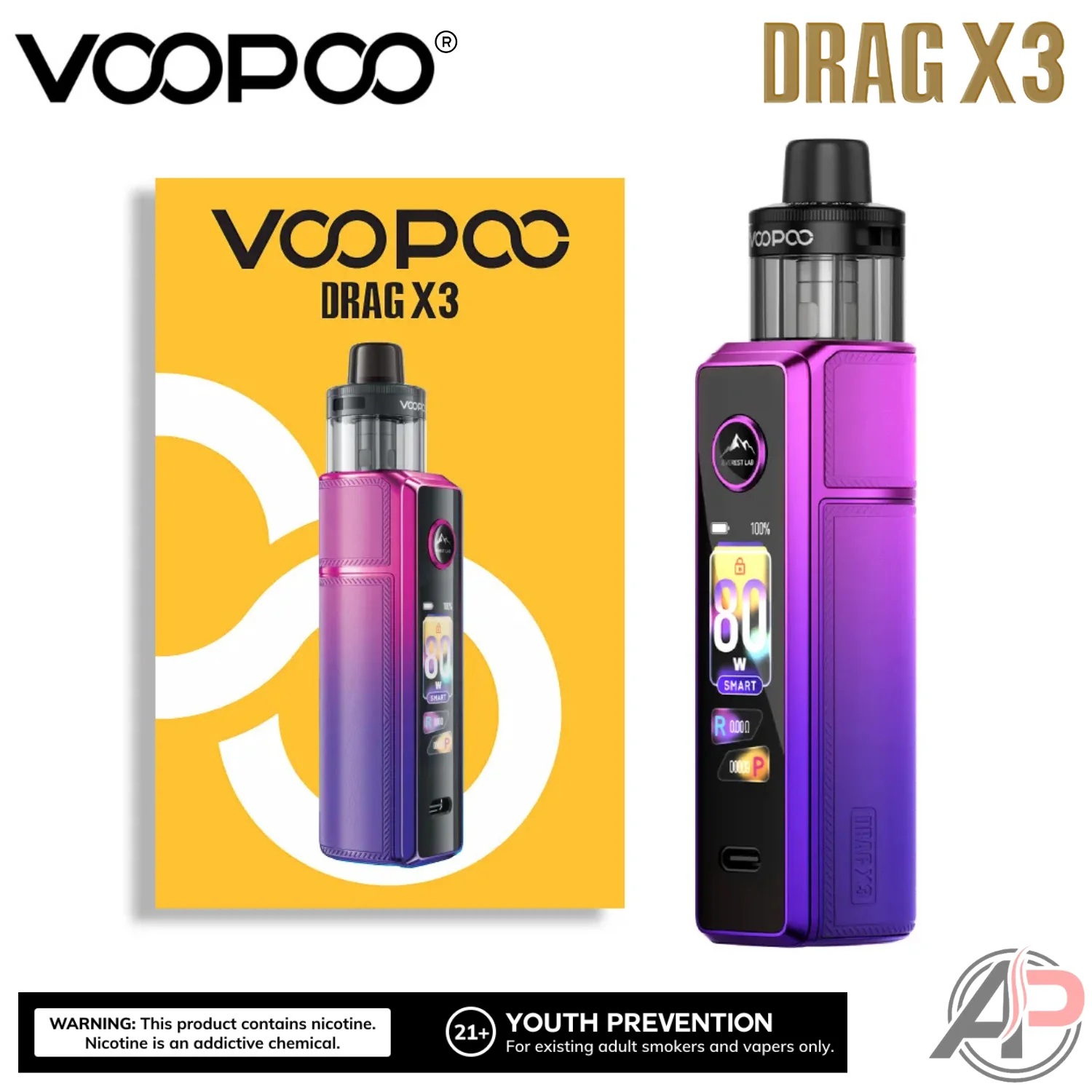 Voopoo Drag X3 80w Pod Mod Starter Kit Device - Image 4